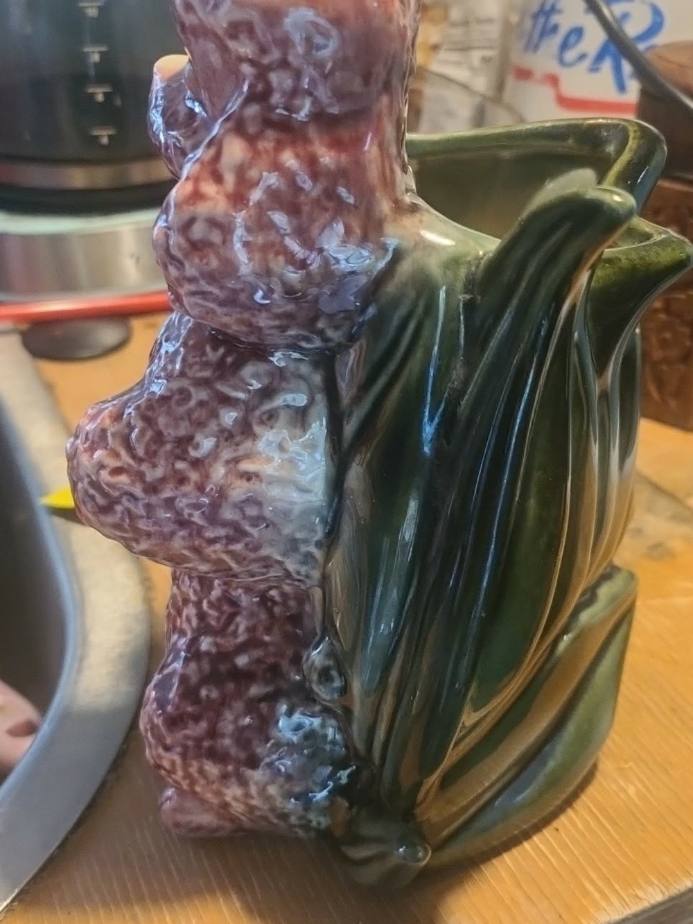 Hull Pottery Poodle Planter Purple Pink Green Vintage Mcm 60s 50s Make An Offer! - Picture 3 of 4